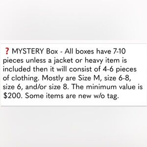 Mystery box of Women’s Clothing:Dressy, Casual,Jeans,Jackets,StreetWear,trends.